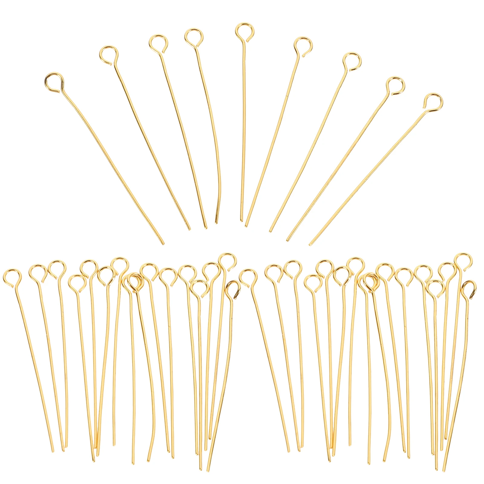 

100Pcs Eye Pins Jewelry Making Pin Stainless Steel Open Eye Headpins for DIY Earrings Bracelets Necklace Jewelry Supplies