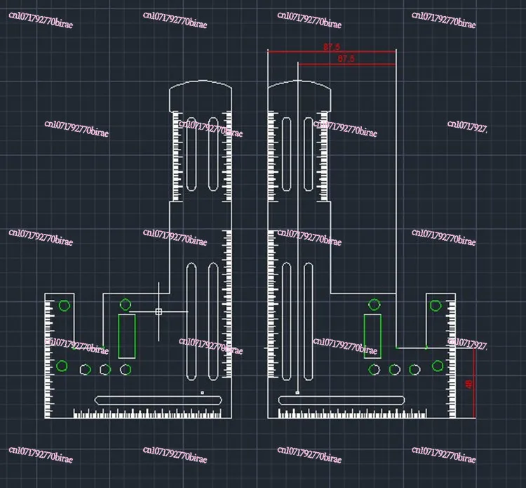 Villa Card Board, Elevator Rail Guide Ruler,Positioning Elevator  Track Calibrator, Backpack
