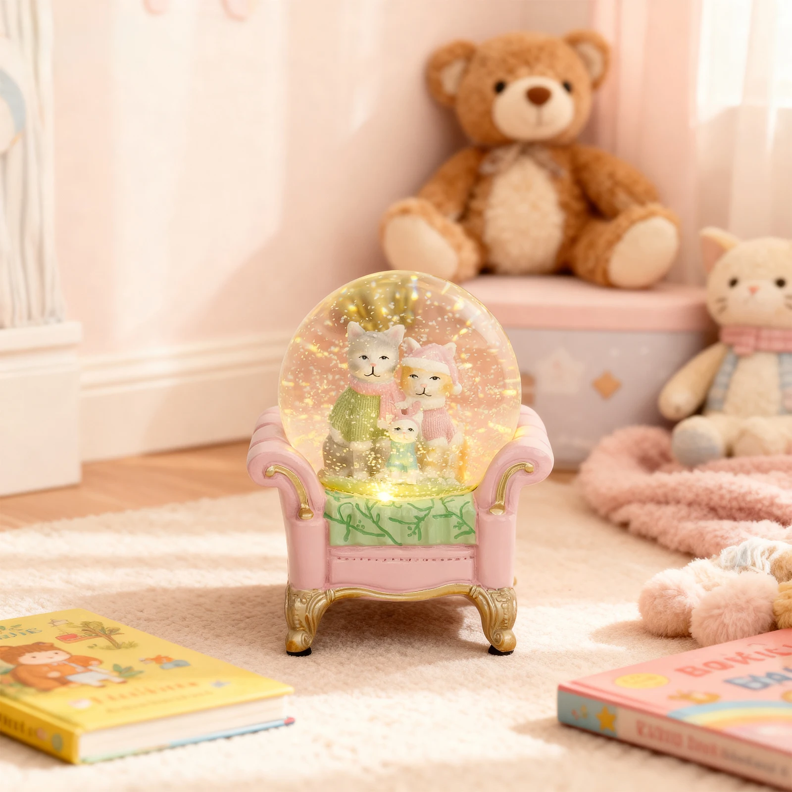 

Magical LED Snowball Decor with Adorable Animal Scene, Creates Cozy Holiday Ambiance, Perfect Christmas Gift for Families & Kids