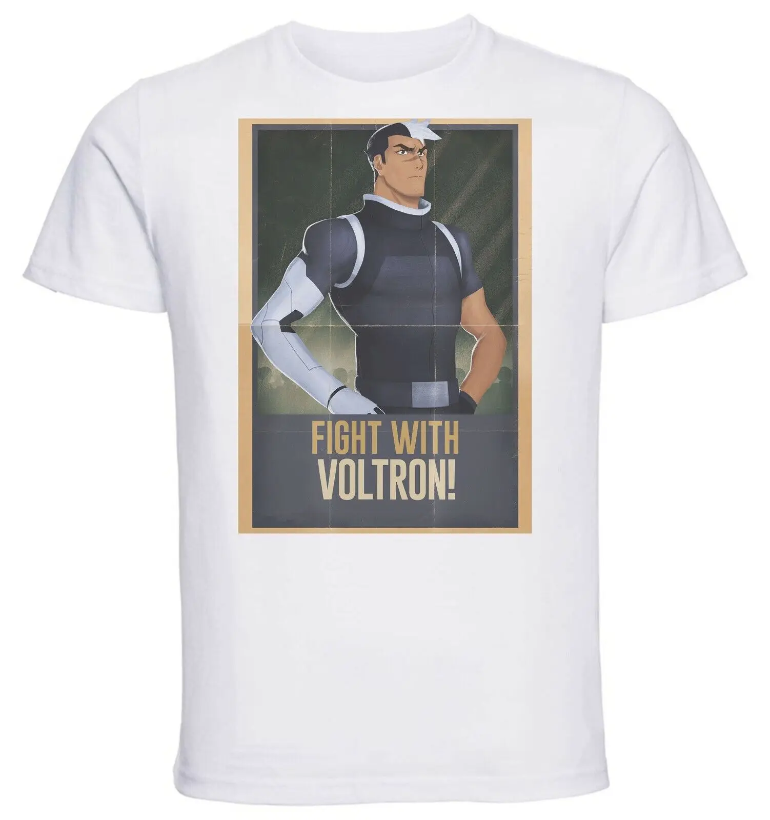 White T-Shirt - White Knit - Voltron Legendary Defender - Anime Cover V7-