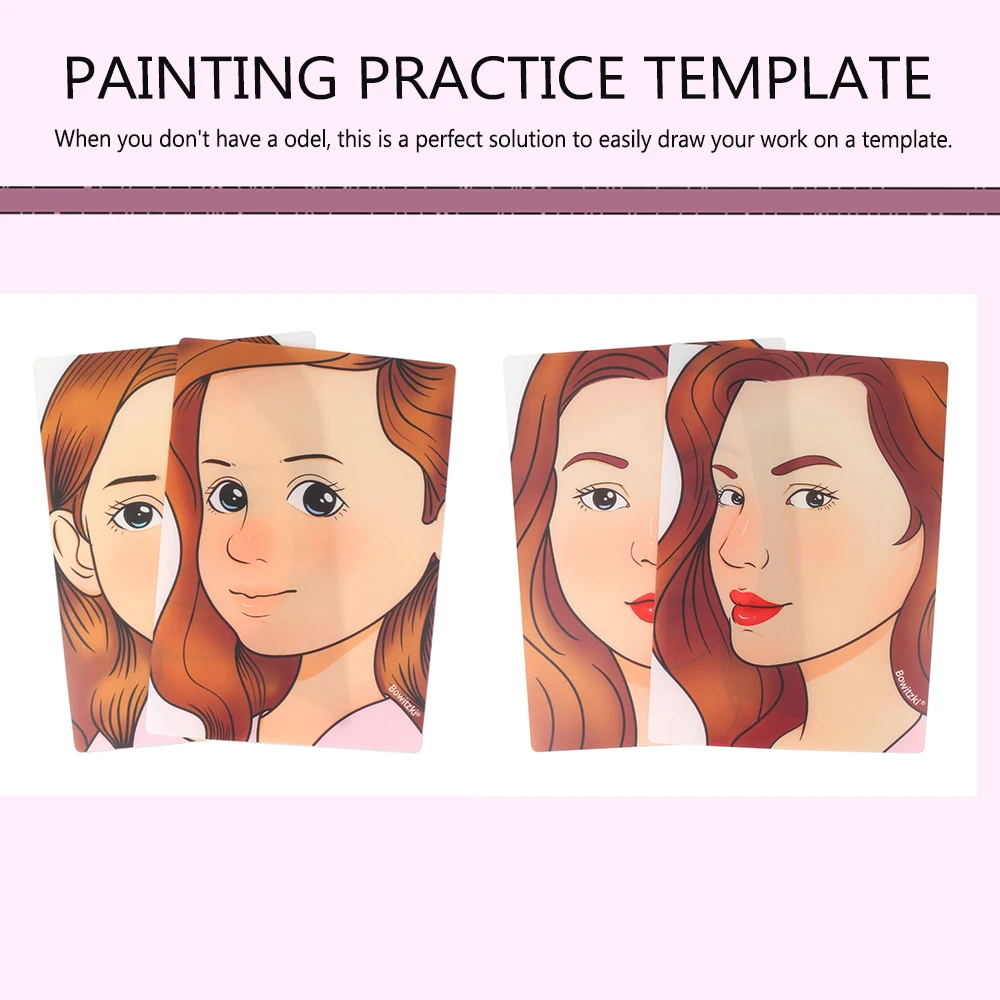 Painting practice Template Non toxic and washable Reusable Face Paint Exercise board for Body Art Painting Halloween Party