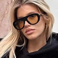 Gafas de sol de piloto de tendencia Retro para mujer y hombre, gafas de sol de lujo a la moda para conducir al aire libre, gafas protectoras UV400 para hombre y mujer