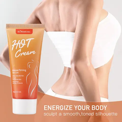 Hot Body Cream for Firming & Smoothing, Hydrating Skin Care, Improve Elasticity, Lightweight Texture, Fast Absorbing 60g