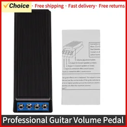 Guitar Pedal Professional Guitar Volume Pedal Volume Adjustment Mono/Dual Channel 6.35mm Input/Output Guitar Volume Pedal