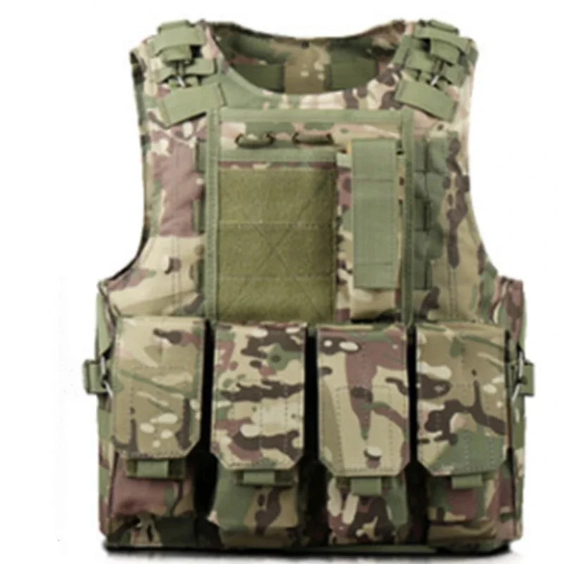 

Multi-function Tactical Molle Vest Outdoor Camping Hiking Equipment Amphibious Combat Military Training Hunting Waistcoat