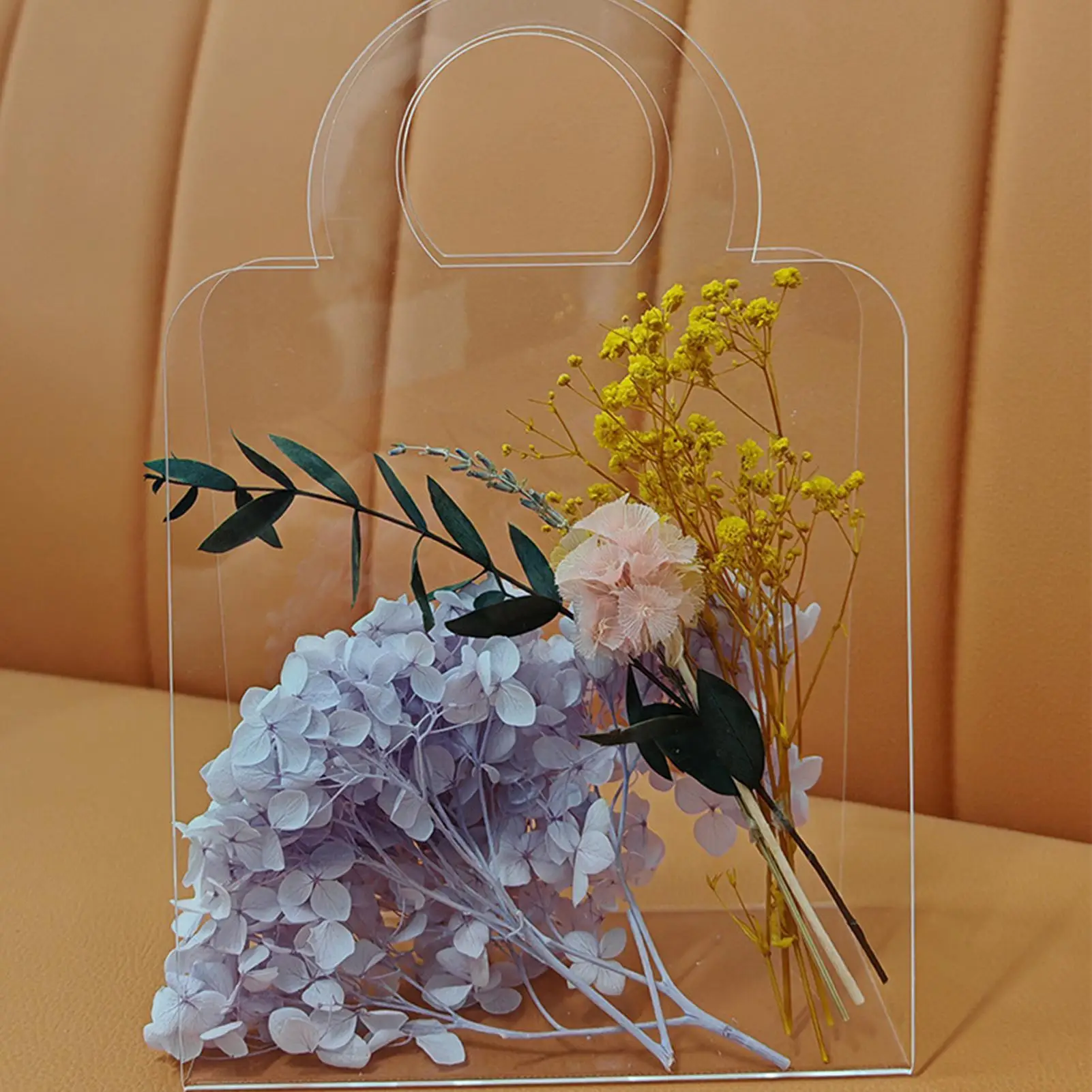 Acryl-Partytüten, Transparente Kleine Geschenkboxen in Handtaschenform für Hochzeit, Geburtstag, Babyparty und Events – Detail 1