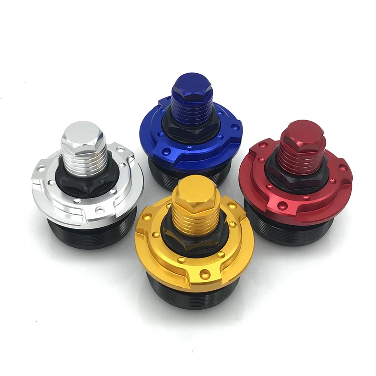 Ingenious-For YZF R15 V3 Front Shock Absorber Screw Cover Cap Preload Adjusters Fork Bolts CNC Motorbike Accessories