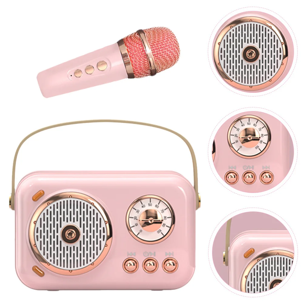 

1 set 1 Set Portable Speaker With Microphone Wireless Mini Mic For Phone Laptop Home Small Travel Gift For Birthday