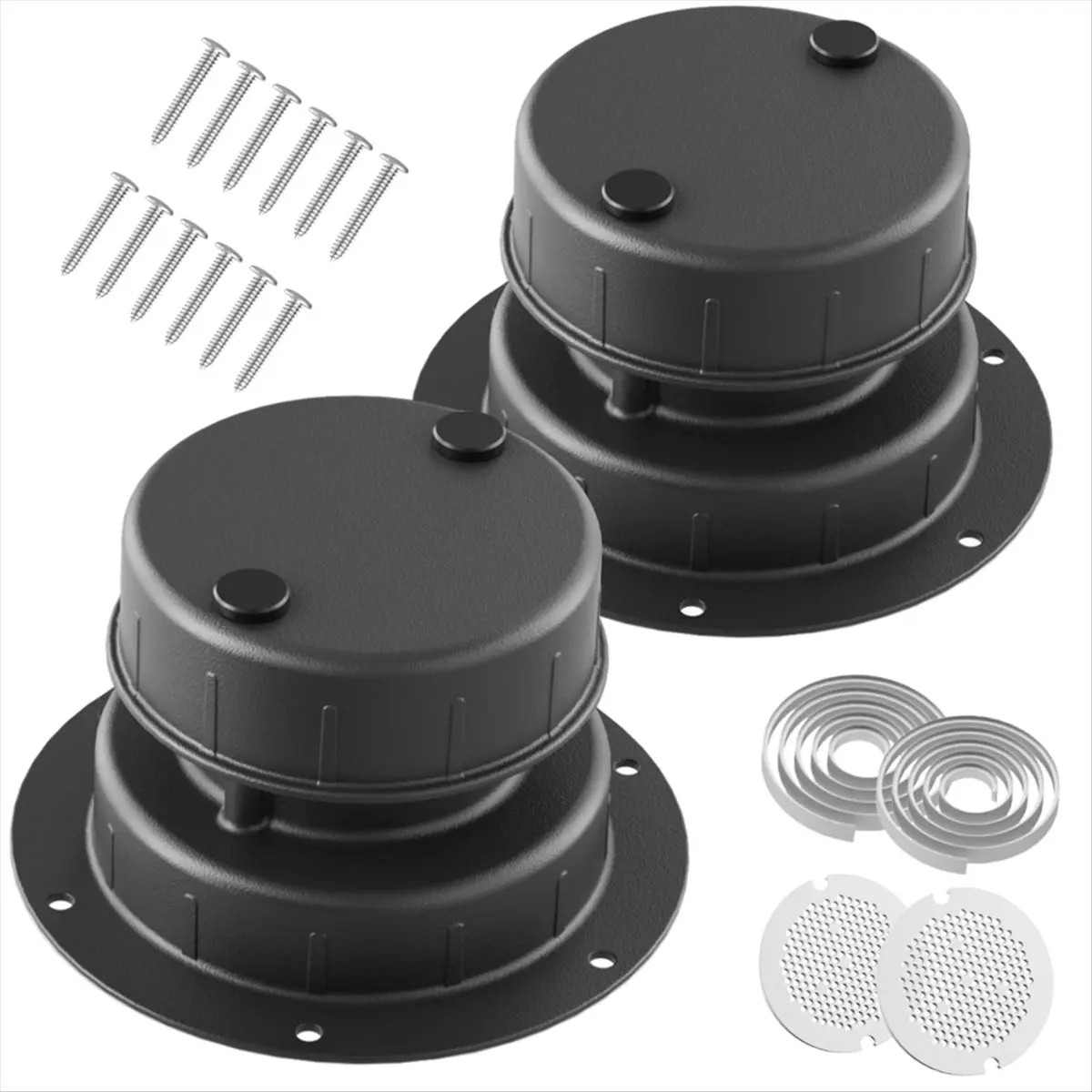 【Limited Offer】Metal RV Plumbing Vent Cap Replacement-Aluminum Roof Sewer Vent Cover for 1 to 2-3/8In OD Pipe-Universal TravelTr