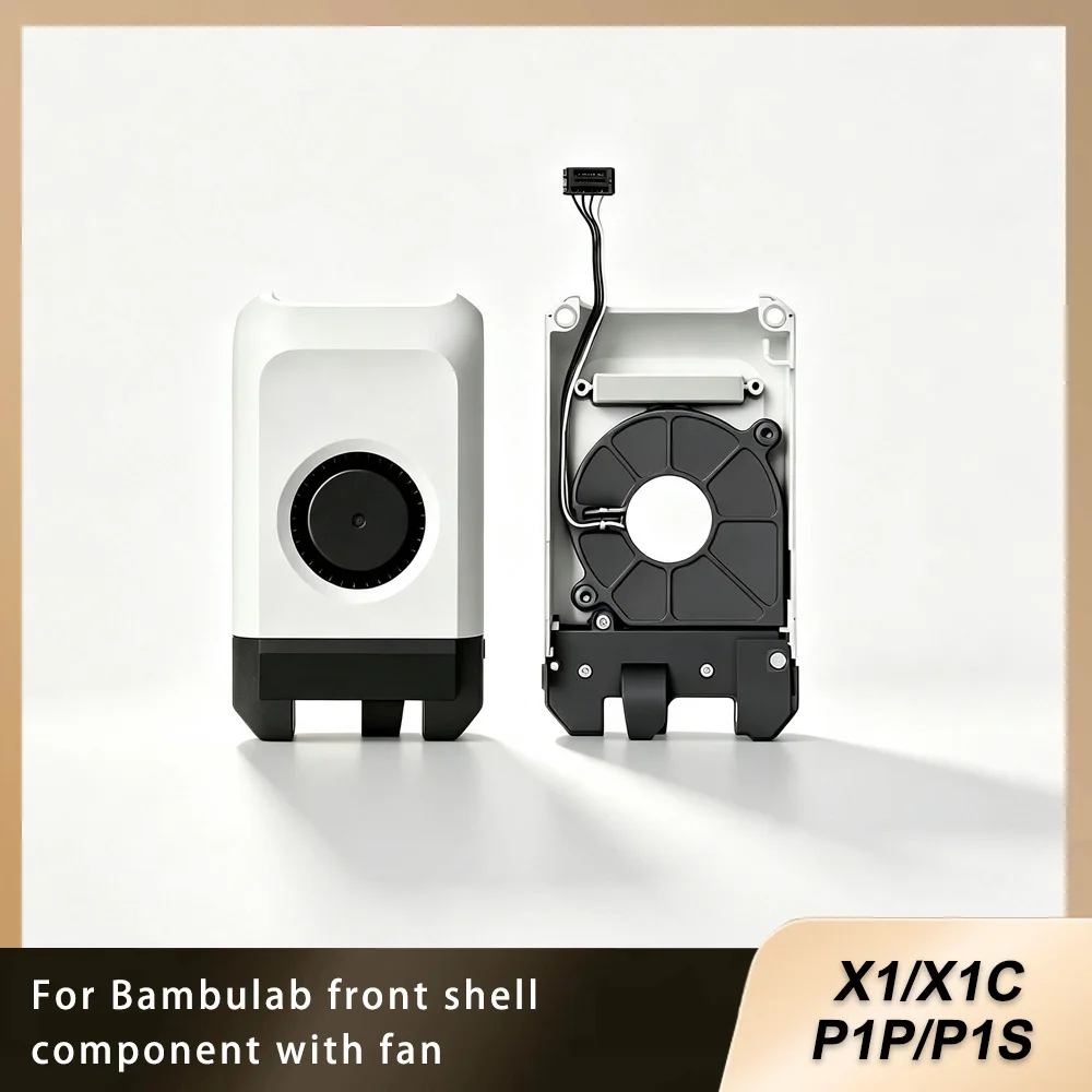 For Bambu Lab 3D Printer Parts Front Shell Assembly With Fan Compatible X1/X1C/P1P/P1S Replacement Parts