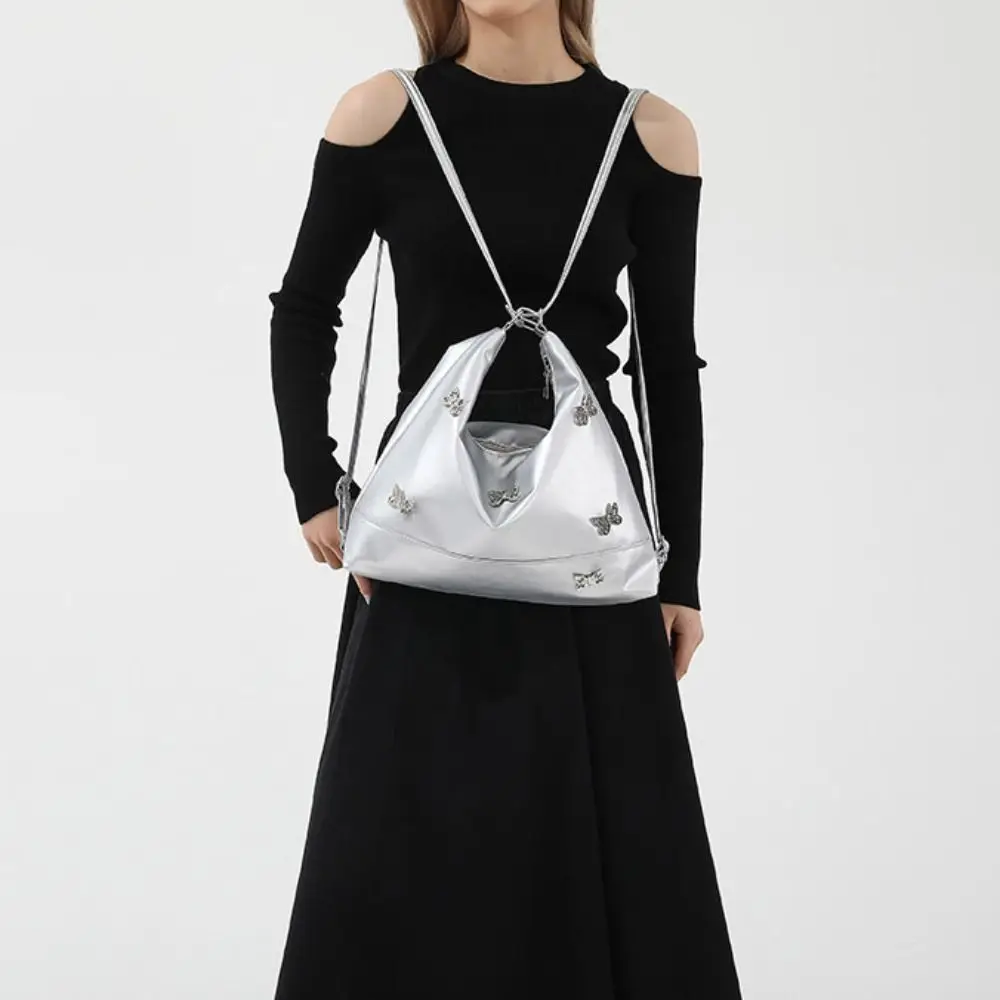 Moda y2k borboleta bolsa de ombro saco de compras saco de mamãe grande capacidade sacola de armazenamento saco de axilas crossbody saco de viagem