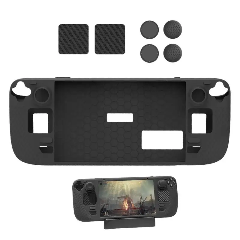 ゲームコンソール用保護ケース,傷防止シェルスリーブ,快適なグリップ,傷防止カバー,スチームデッキホスト