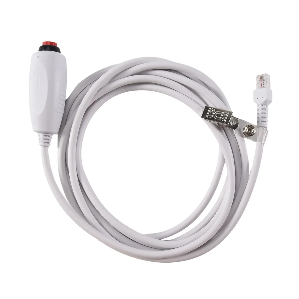 [in stock] Nurse Caller Cable 6P4C Nurse Call Device Emergency Call Universal Replacement Cable 3 Meters with Push Button Switch