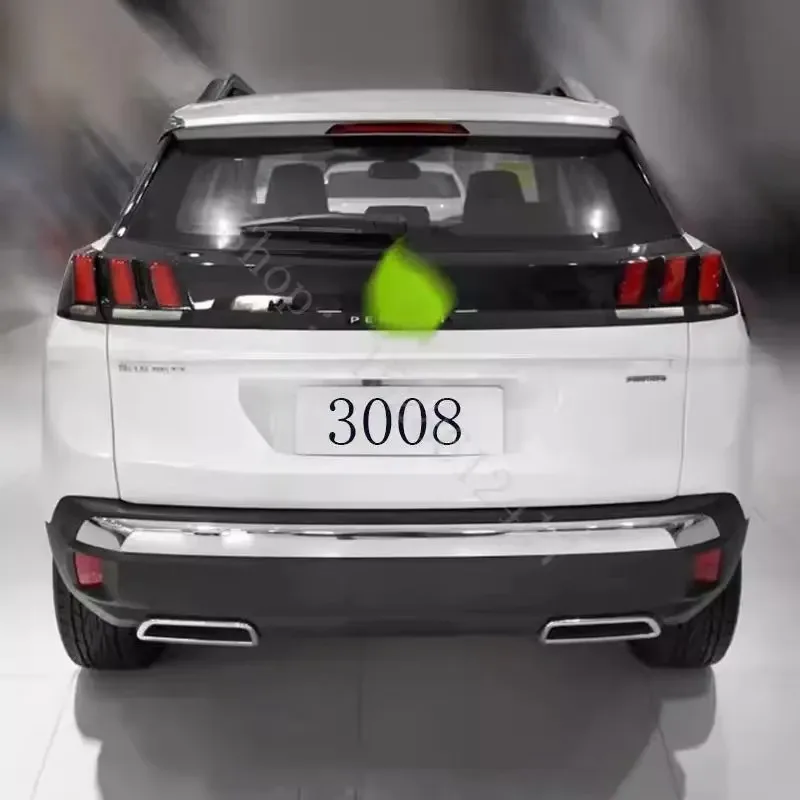 Para Peugeot 3008 3008 GT 2016 ~ 2020 parachoques trasero tira brillante tira decorativa accesorios de coche