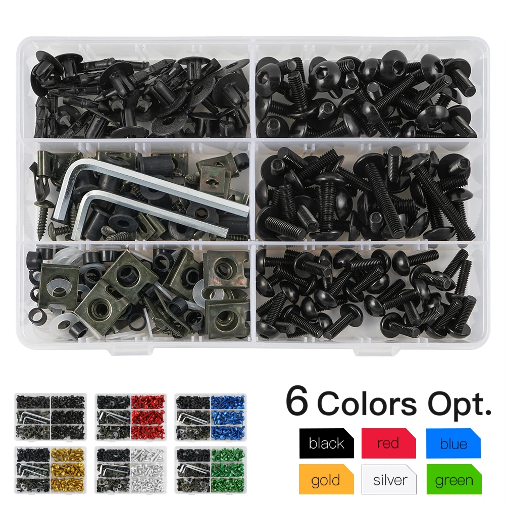 

223pcs Windscreen Fairing Bolts Fastener Clip Bodywork Screws For Triumph Daytona 1200 T595 600 650 675 900 955i Daytona 675R
