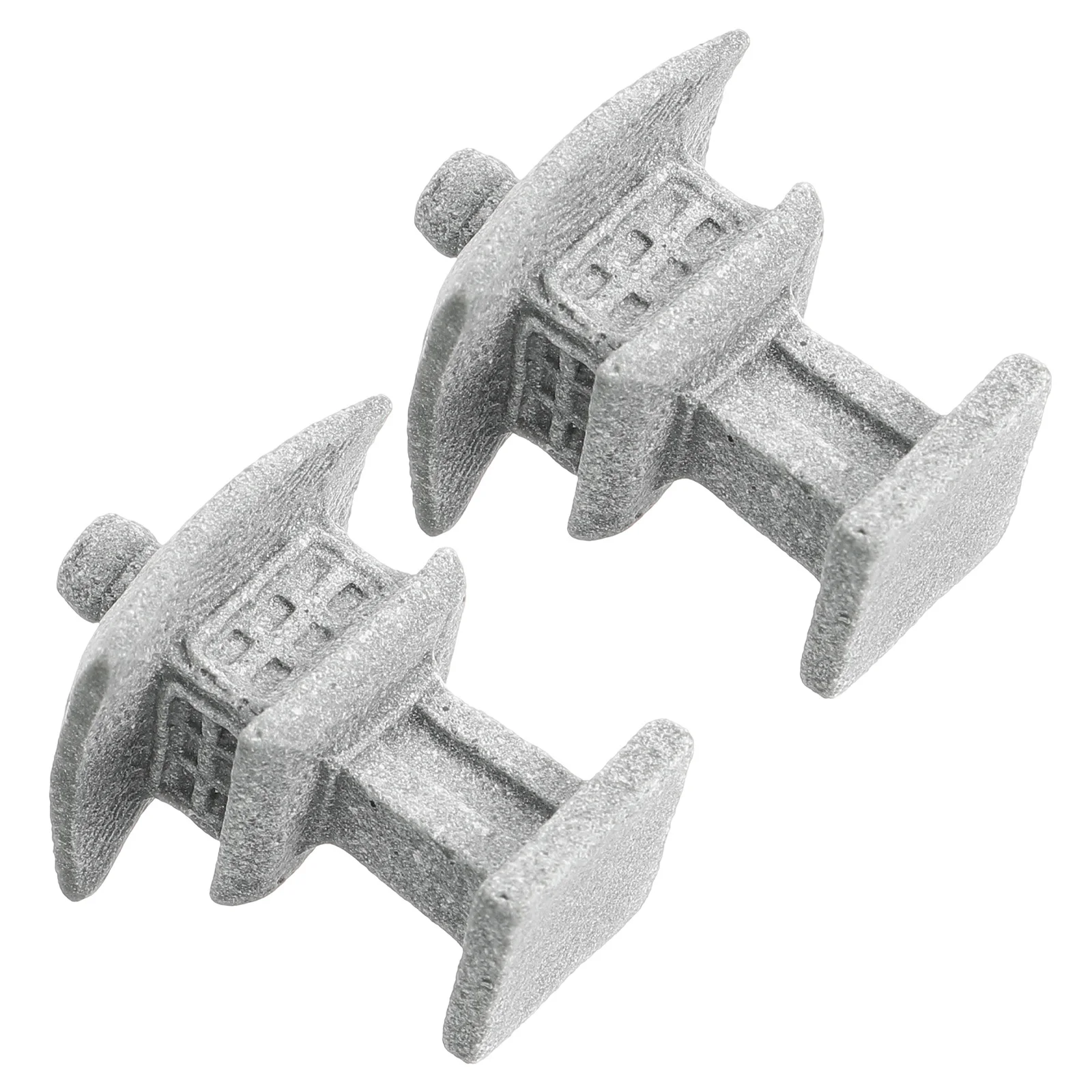 

2Pcs Miniature Pagoda Statue Premium Sandstone Lantern Stone Garden Decoration for Outdoor Indoor Micro Landscape Home Office