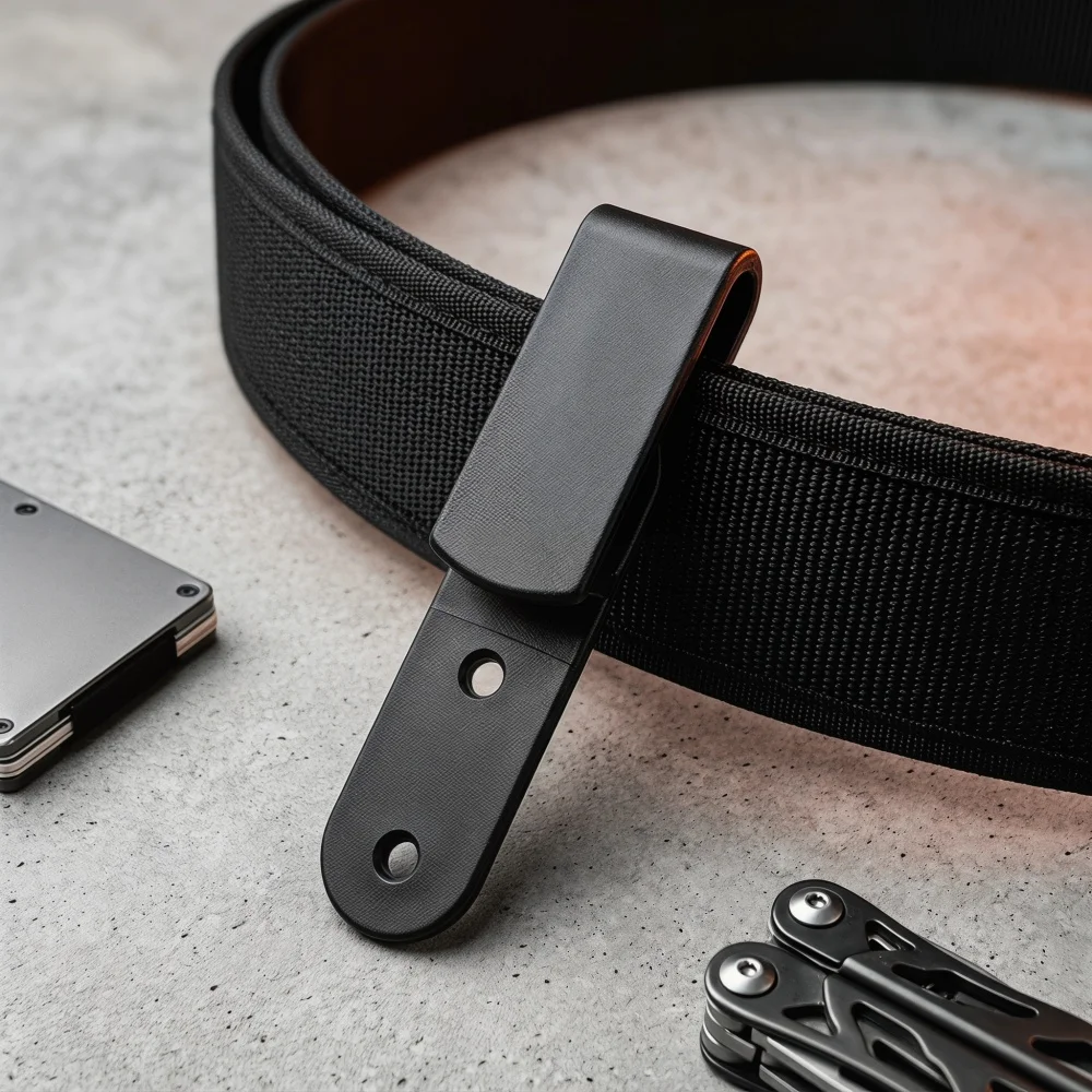 Portable Multi-fuctional Kydex Belt Clip Waist Hanging Clip for Fixed Knife Sheath Carry Accessory