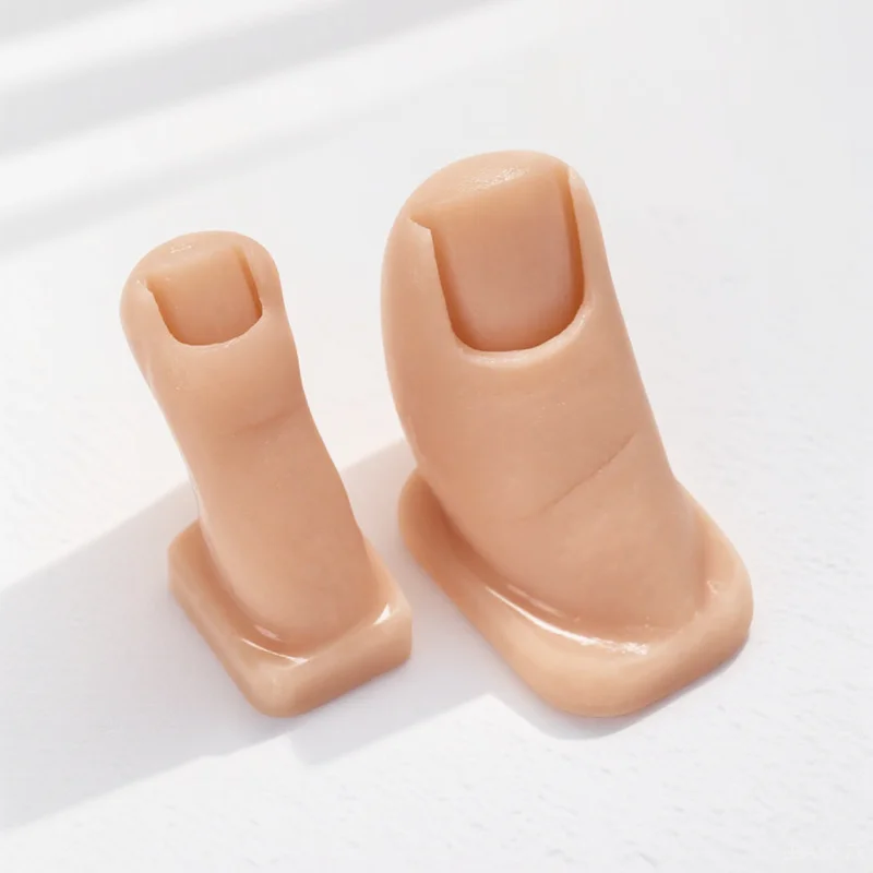 Set di mani e piedi per pratica delle unghie in silicone da 2 pezzi per unghie acriliche Texture altamente realistica Design ergonomico Durevole Affidabile