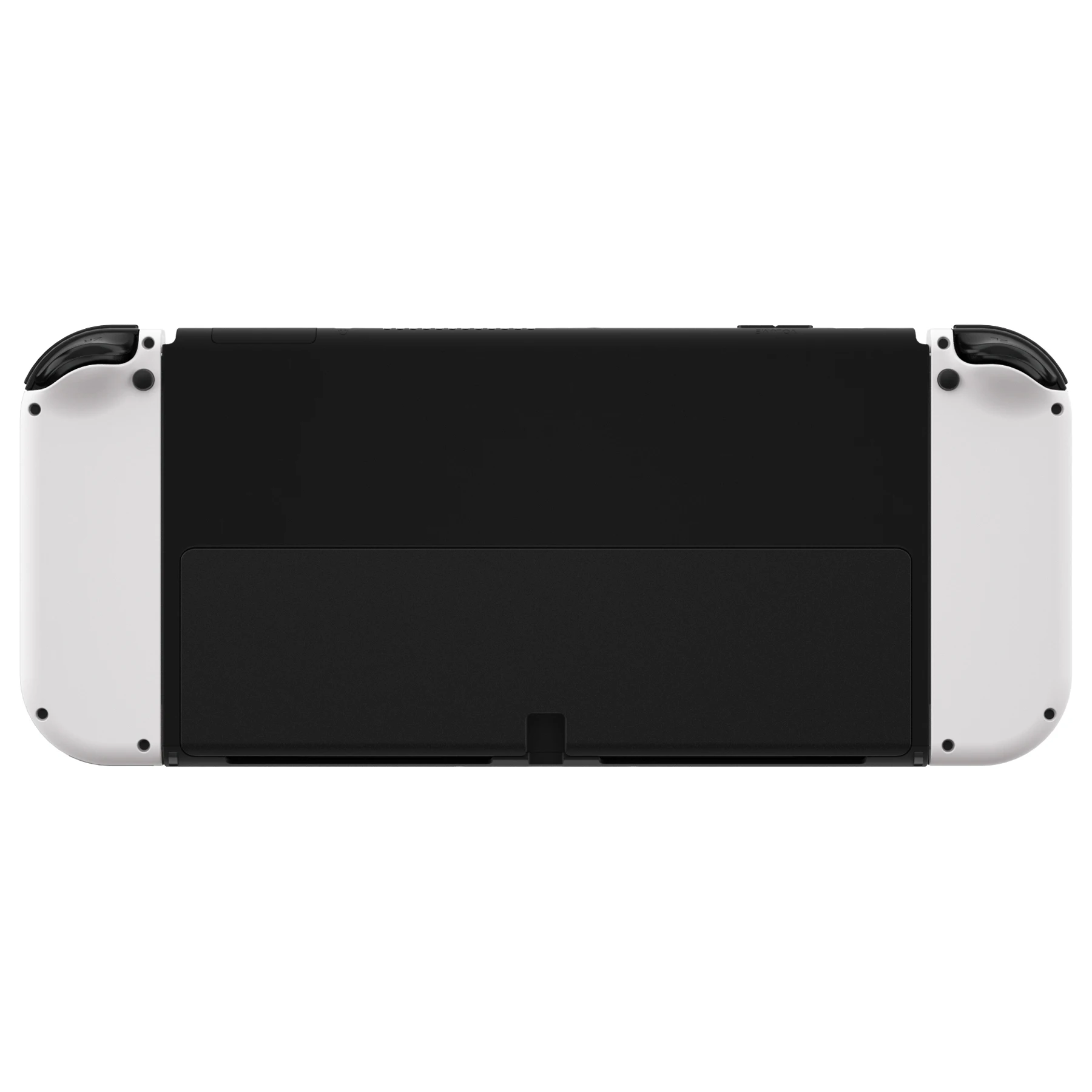 EXtremeRate Tay Cầm Tấm Đỡ Lưng Tùy Chỉnh Thay Thế Nhà Ở Vỏ Ốp Lưng Trắng Và Tắc Kè Hoa Xanh Cho Nintendo Switch OLED Tay Cầm