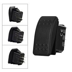 12V 24V Rocker Switch 2Pin SPST ON OFF / 3Pin SPDT ON OFF ON / 6Pin-DPDT for Car Boat Trailer Golf Cart Polaris RZR Can-Am