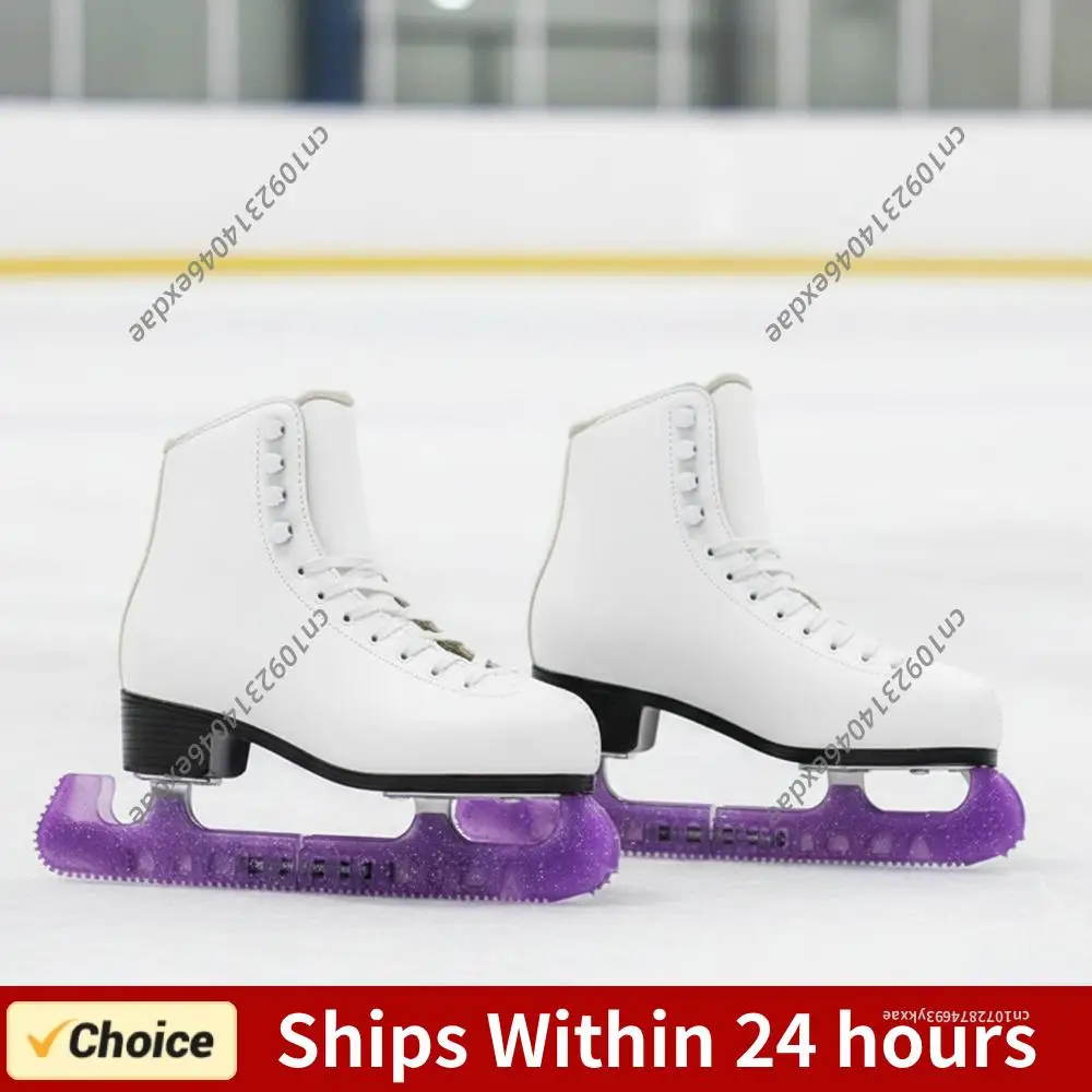 

Speed Skating Hard Protect Sleeve Adjustable Crystal Jelly Color Blades Guards Anti-Slip Universal Fit for Adults & Kids