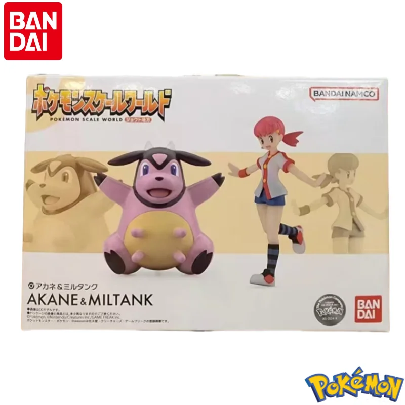 

В наличии оригинальная фигурка Bandai, 100% натуральная фигурка Pokemon Miltank Whitney, модель, украшения, статуя, праздничные подарки, товары в стиле аниме