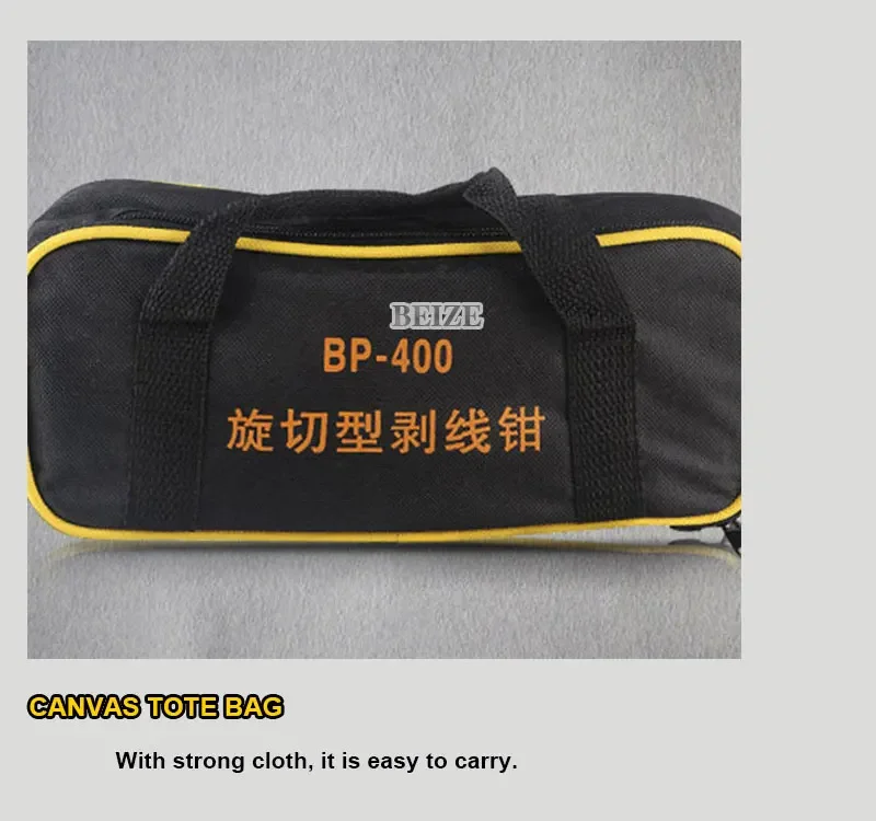 BP-400 Cable Stripper เครื่องมือตัดสายไฟสําหรับ Peeling ความลึกด้านล่าง 4.5 มม., ช่วงการปอก 11-30 มม. ทองแดง-อลูมิเนียมสาย