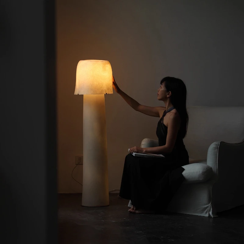 

Wabi Sand medieval floor lamp bedroom bedside high-end translucent fiberglass light luxury atmosphere ornament