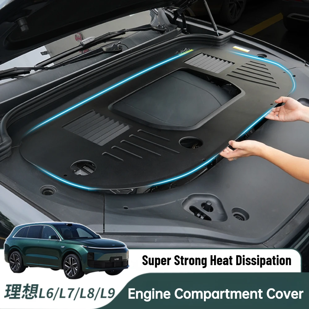 For Lixiang L6 L7 L8 L9 2022 2023 2024 Car Engine Compartment Protective Cover Front Engine Protective Panel Dust Cover