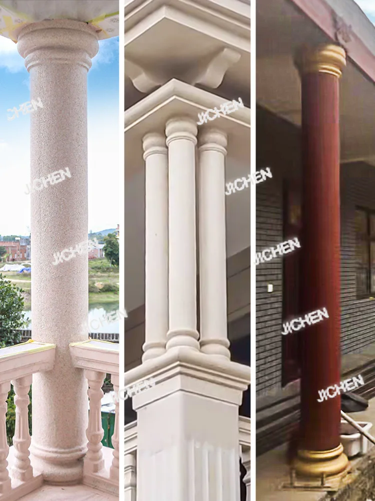 XXH römische Säulenform Beton Villa Zement rund kleines Säulenmodell europäischer dekorativer Kunststoff