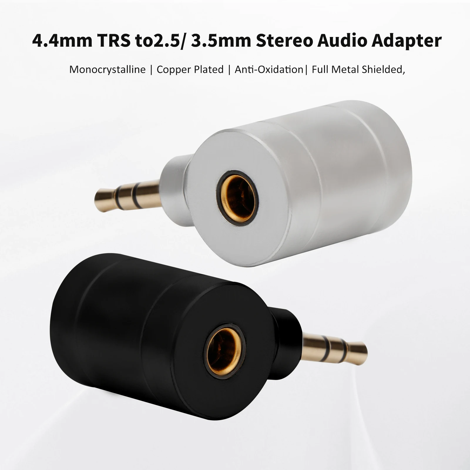 

4.4mm Balanced T-Shaped Female to 2.5/3.5mm TRS Male Headphone Adapter - Compatible with Sony PHA-2A, TA-ZH1ES, LN007086