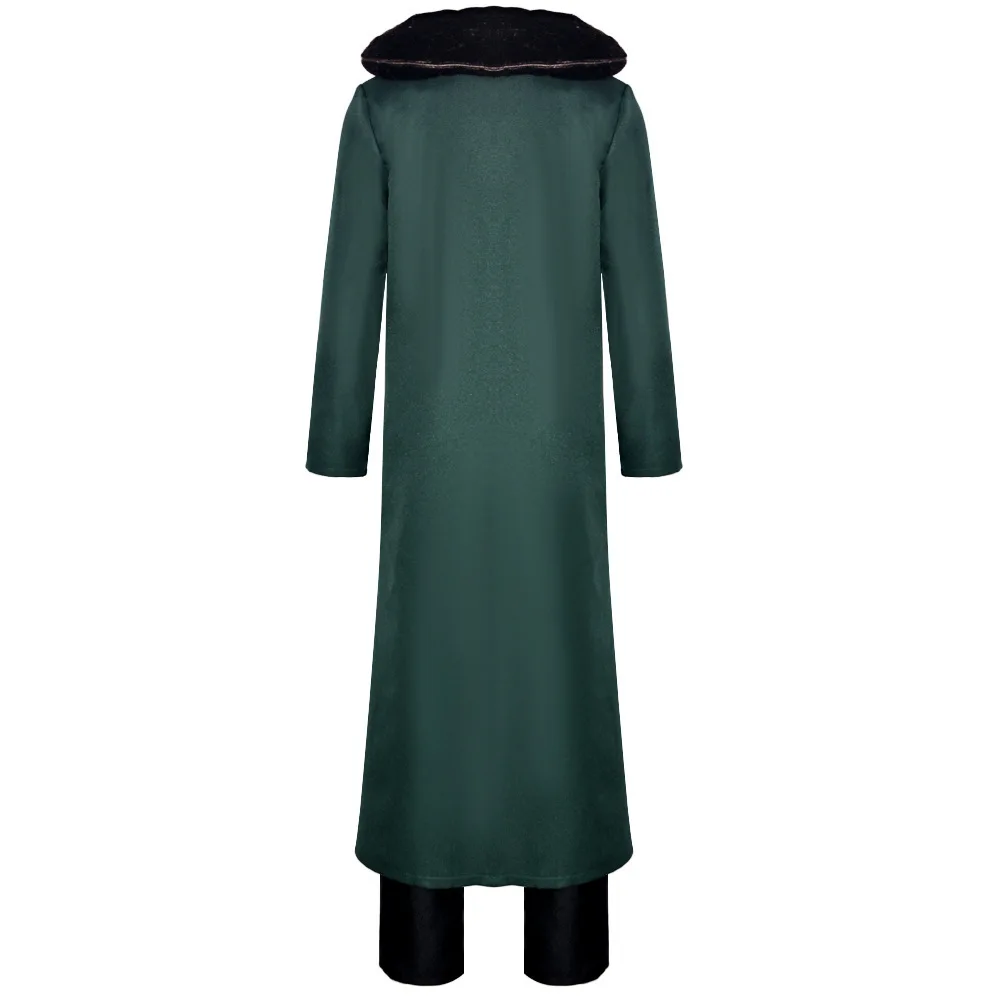 Disfraz de Cosplay de Anime Kuzan, abrigo verde, pantalones superiores, conjunto completo para hombre, traje de espectáculo de Halloween