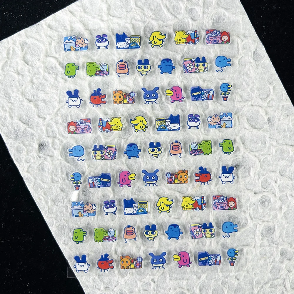 PVC Kawaii Antike Kleintier-Aufkleber für Nagelkunst, DIY Laptop, Handyhülle, Schreibtisch, Tastatur, Cartoon-Klebeschieber, wasserfest, Geschenke