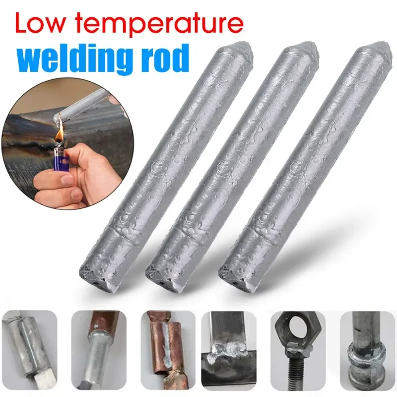 3-30Pcs Aluminum Welding Rods Low Temperature Easy Melt Copper Aluminum Powder Cored Convenient Weld Tools No Need Solder Powder