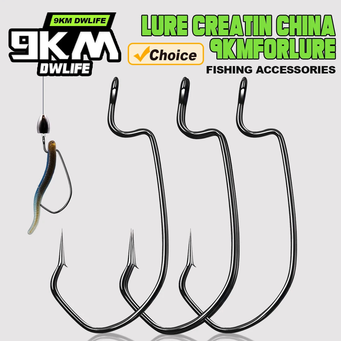 9KM 25Pcs Bass Hook…