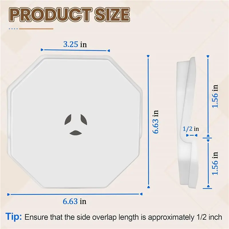AB51 3Pcs Vinyl Siding Mounting Block Kit With Built-In Electrical Box, 130110006001 Vertical Siding Lamp Mounting Plate