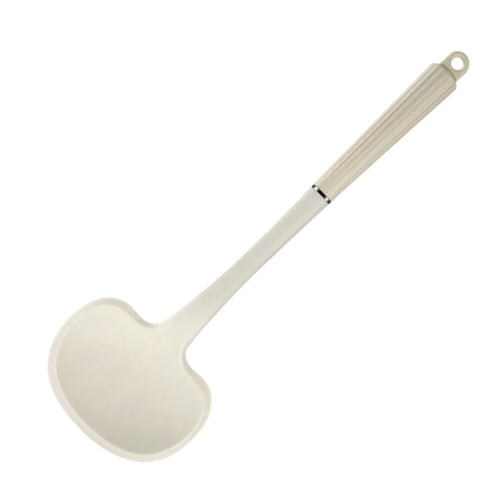 Cuchara para freír de cocina 2 en 1, Material de silicona, cuchara de cocina con mango largo, espátula para freír multifuncional antiadherente, herramientas de cocina