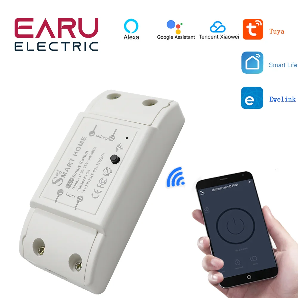 Smart Home House Zigbee Wifi Wireless Remote Switch Breaker LED Light Controller Module Alexa Google Home Tuya Smart eWeLink APP