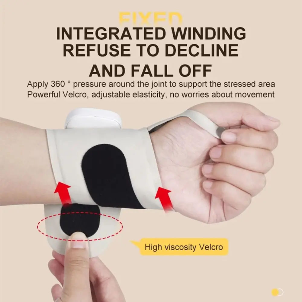 

Cordless Wrist Massager USB Rechargeable 8 Mode Electric Massage Tool Wrist Support Breathable Hand Massage Instrument