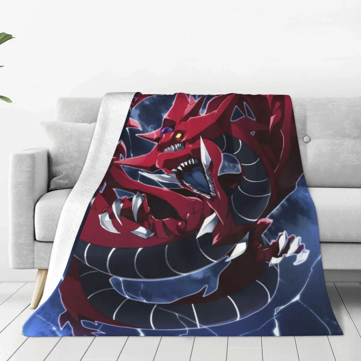 

Anime Yu-Gi-Oh Plaid Blanket Fleece Spring/Autumn Cartoon Multi-function Thin Throw Blanket for Sofa Office Bedding Throws