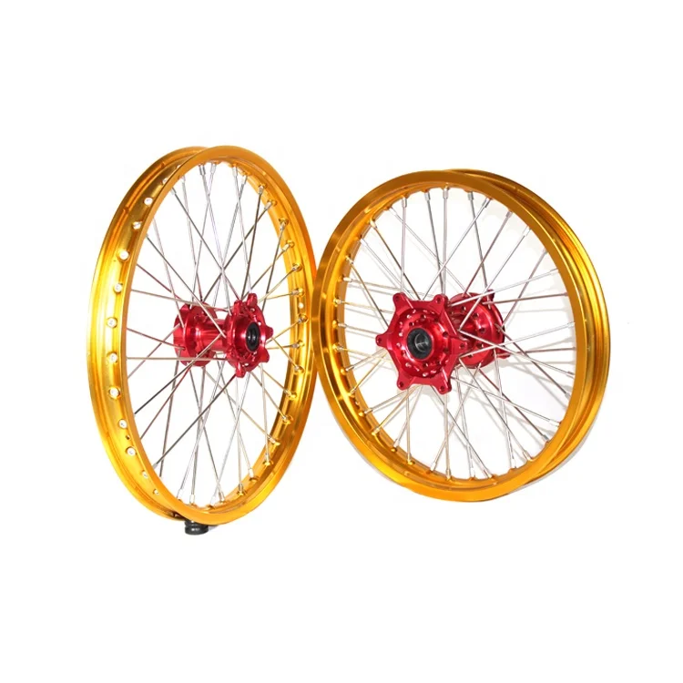 New Hot Arrivals 21 19 inch aluminum alloy  Motocross Wheels For  cr crf