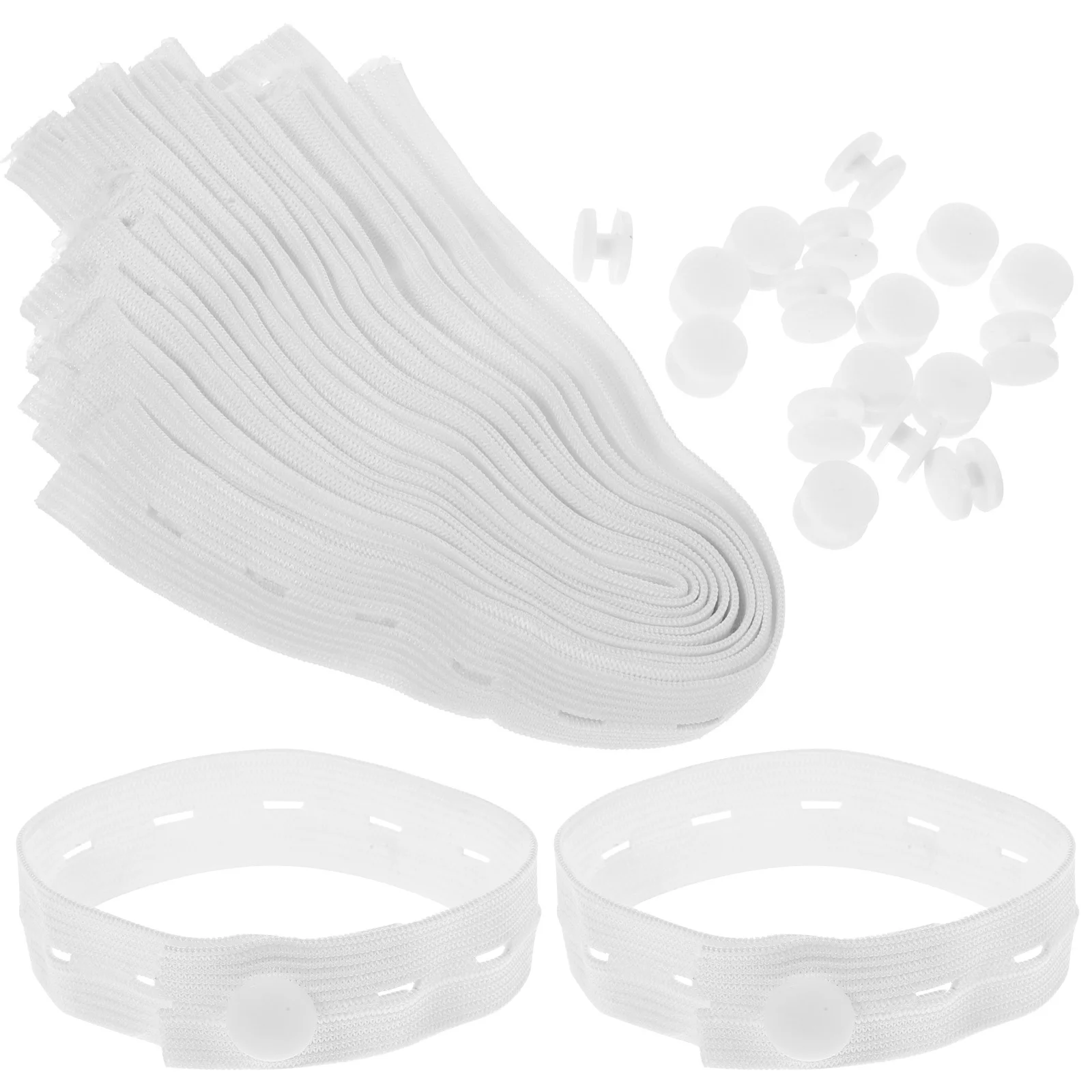 Correas elásticas ajustables para almacenamiento de ropa, bandas organizadoras enrolladas para armario de viaje, 20 piezas