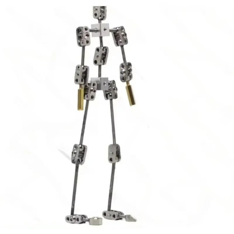 Man skeleton NOT-READY-MADE Studio Stop Motion Armature Kits Metal Puppet Figure for Character Design Creation