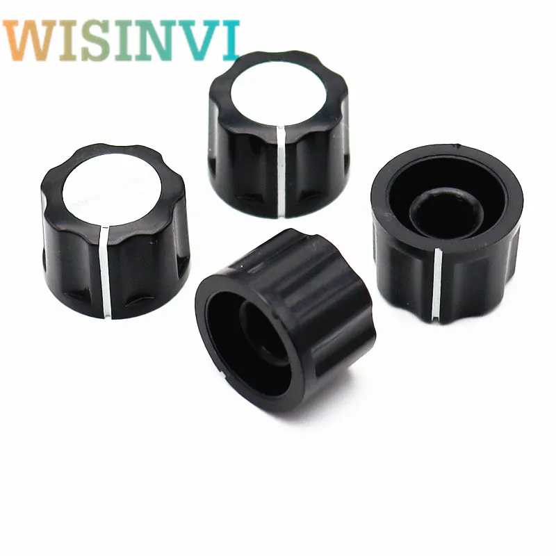 10pcs 16X12MM plastic knob cap Potentiometer code switch cap Power amplifier volume knob cap Electrical equipment cap