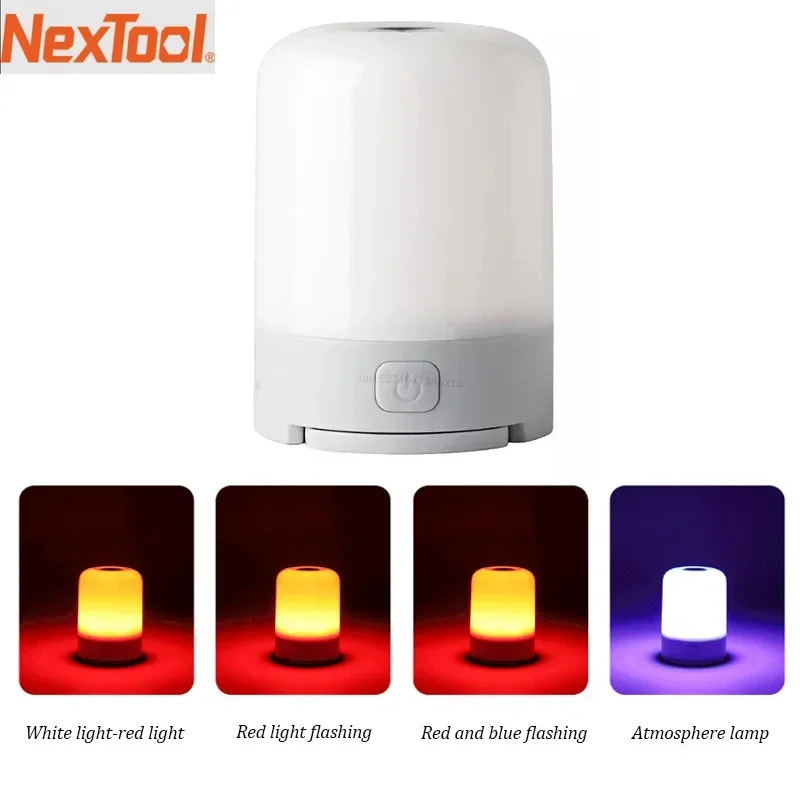 Xiaomi NexTool Multi-function Lantern 600 Lumen Ultra Bright Hanging Lamp Outdoor Warning USB Rechargeable 6 Mode Camping Light