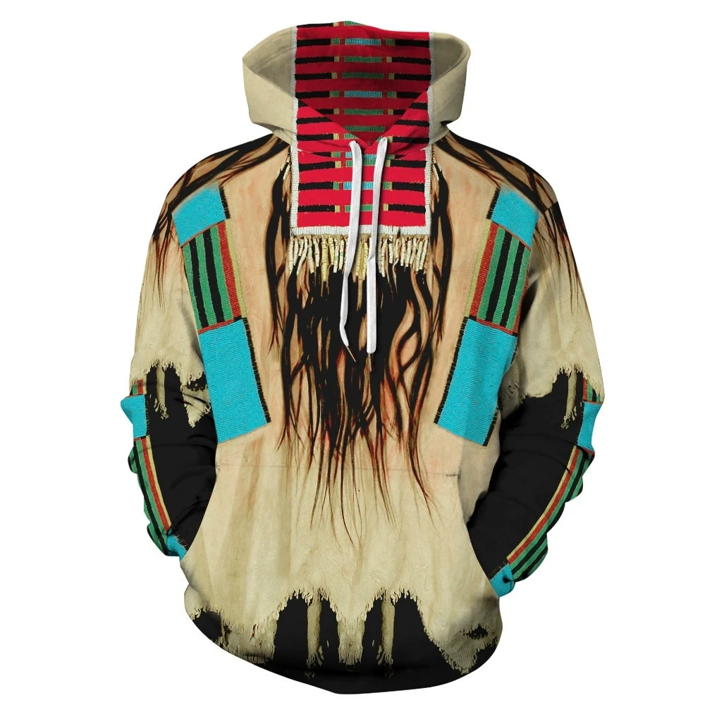 

Fashion 3D Print Indian Hoodie Men Women Harajuku Long Sleeve Sweatshirts Hip Hop Tracksuits Cool Streetwear Pullovers S-7XL