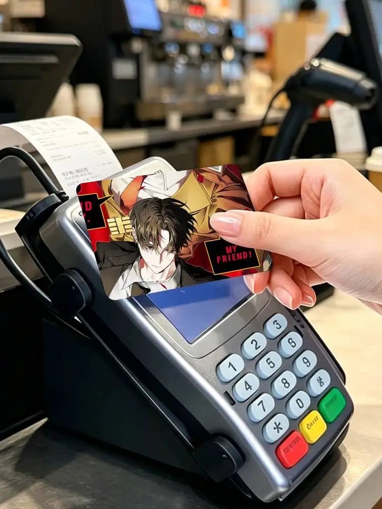 COOL Kim S-Soleum  4pcs 1Set Card Stickers Small Waterproof Chip 4PCS Card Sticker Anti-Scratch