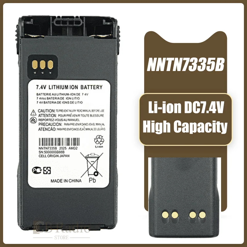 NNTN7335B Rechargeable Li-ion Battery for IMPRES Motorola XTS1500 XTS2500 PR1500 MT1500 Two-Way Radios Replacement