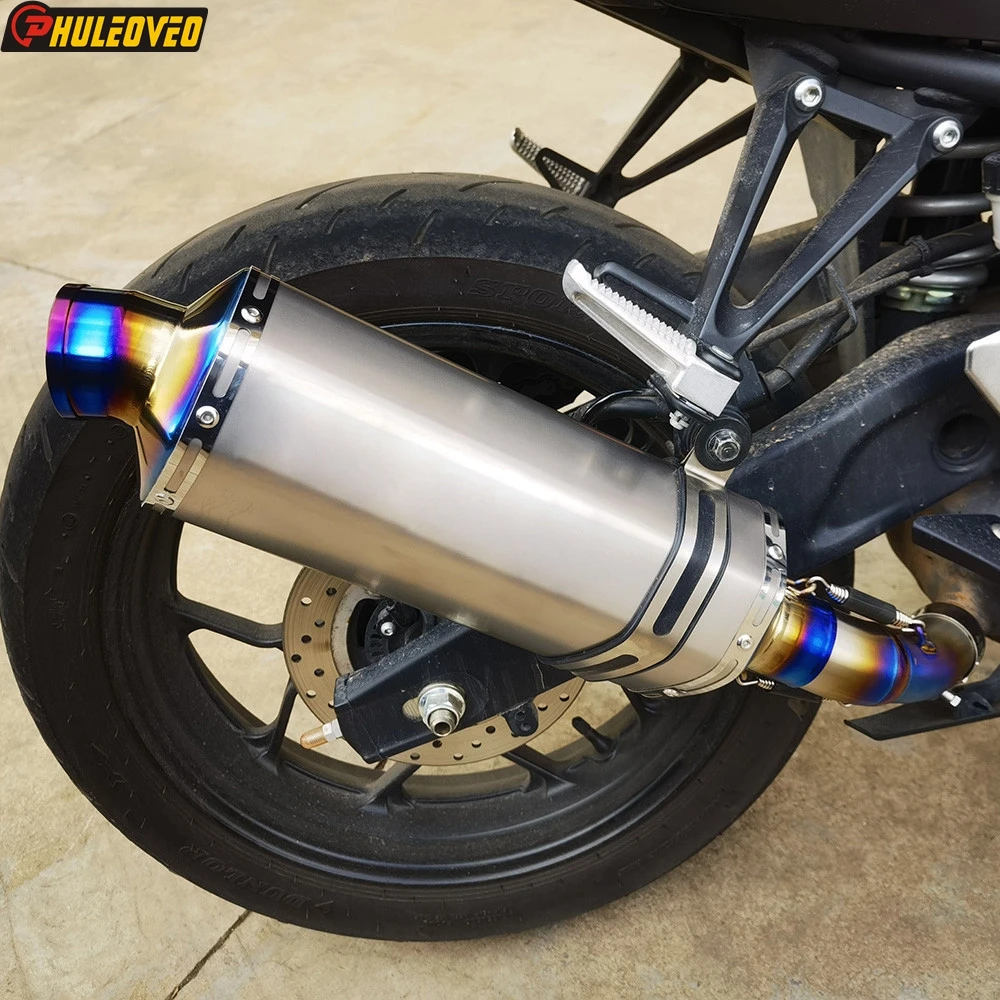 

Titanium Alloy for Yamaha YZF-R3 2015-2021 YZF-R25 2014-2021 MT03 2016-2021 Motorcycle Exhaust Escape Moto Muffler Mid Link Pipe