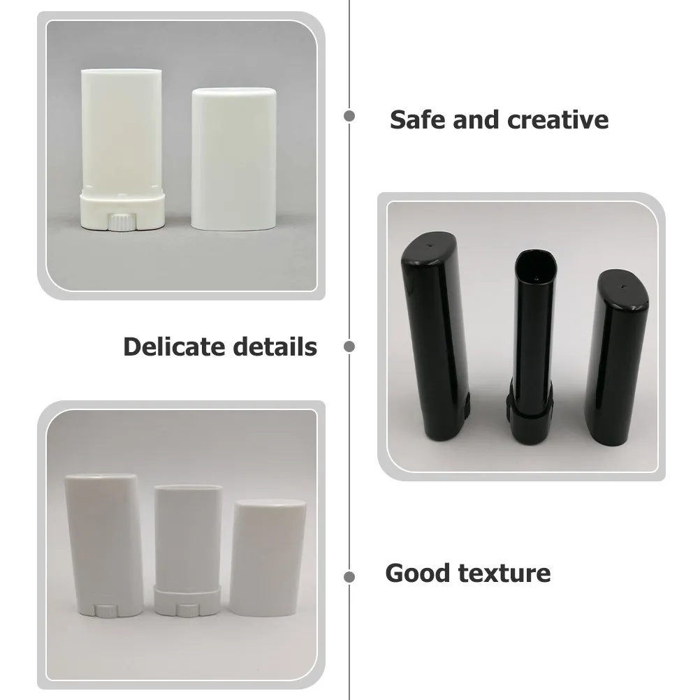 Set di 6 Contenitori Vuoti per Rossetto, Tubi Portatili di Alta Qualità per Balsamo Labbra, Eleganti e Pratici per Viaggi, Kit Fai-da-Te per Makeup